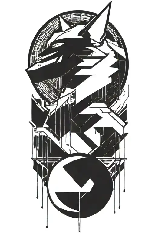 Robotic Werewolf Howling Moon