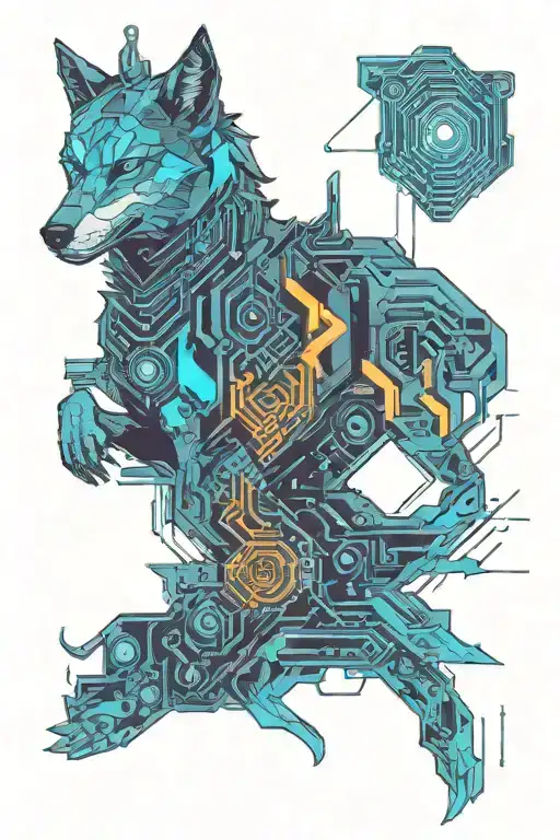 Wolf Running Alongside