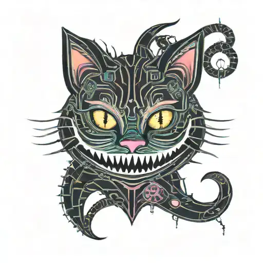 Dark Art Cheshire Cat Smile
