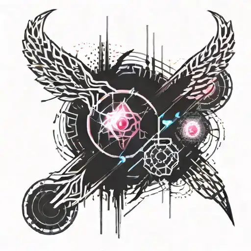 Spinal Tattoo With Nature