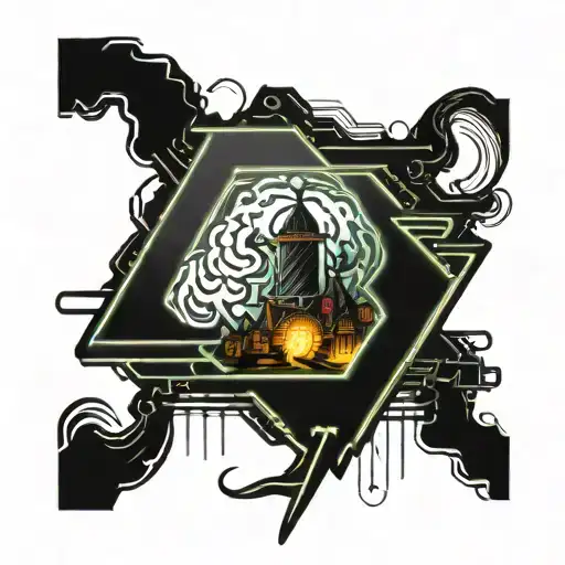 Black Thunderstorm Over Wizard Of Oz Tornado Forming