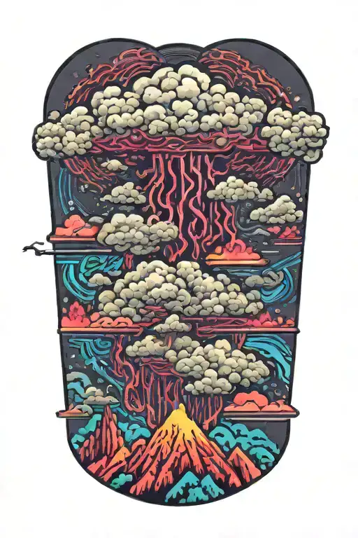 Cumulonimbus Thunderclouds With Lightning Rising Above Hills With Forest And Desert