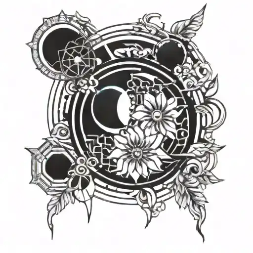 Sun And Moon Cherry Blossom