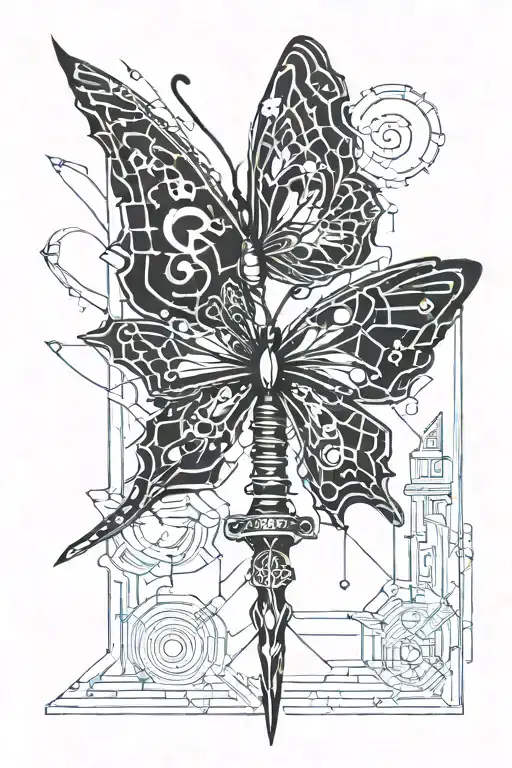 Butterfly And Dagger
