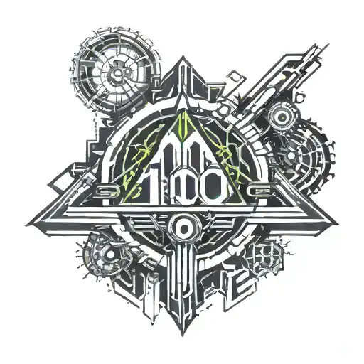 Cool Number 10 Tattoo Design