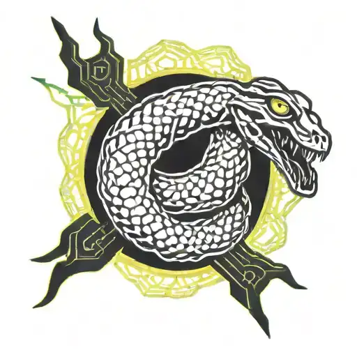 Snake On Lower Belly