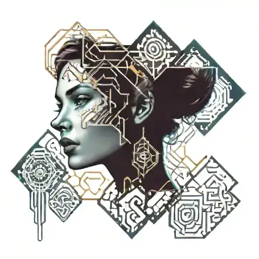 Puzzle With Female Face