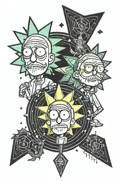 Rick And Morty Together Cartoon