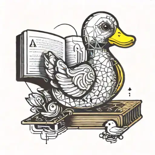 Rubber Duck Holding Book