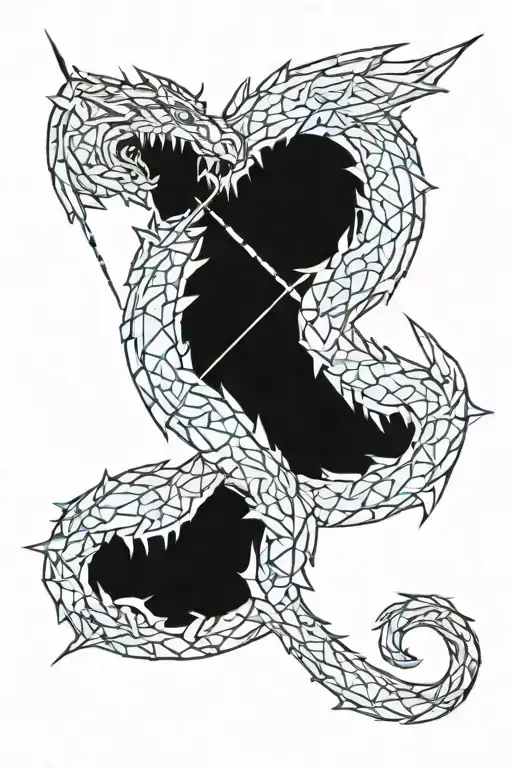 Dragon With A Spear Instead Of A Tail