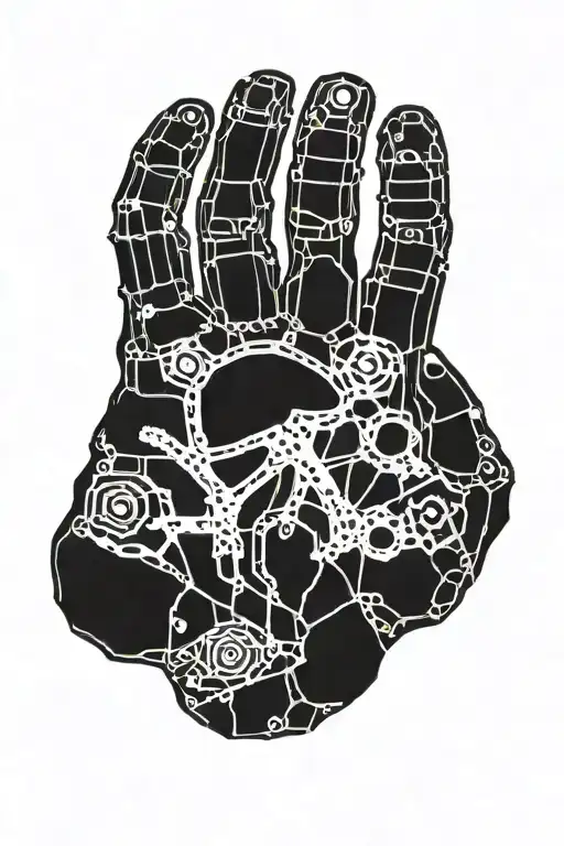 Bones Hand Print