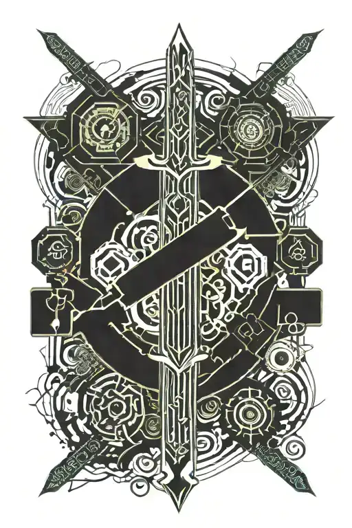 Sword With Vitale On It