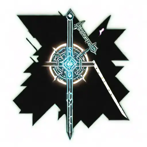 Sword And Cross With The Name Brody