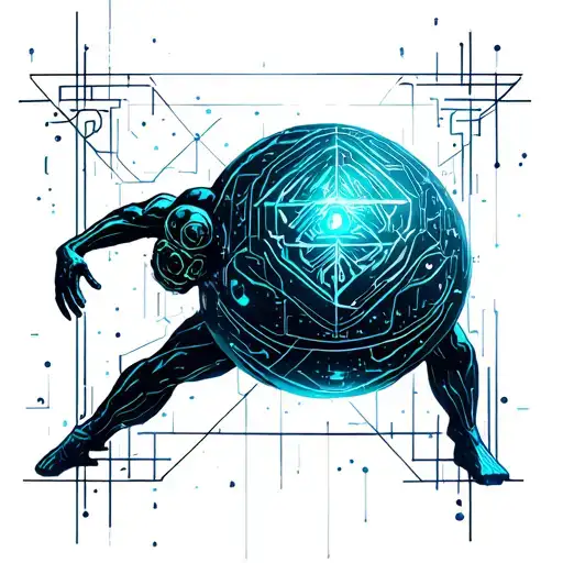 Sisyphus Pushing Stone