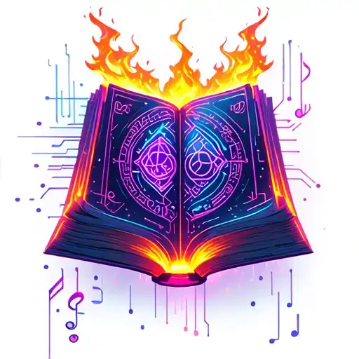 Burning Book And Music