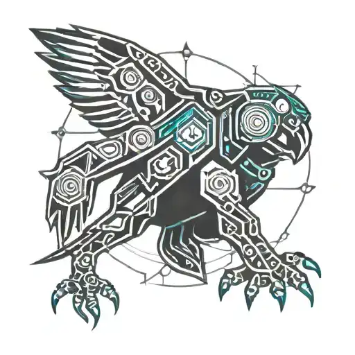 Linux Pengiun In 40K Style Tattoo Depicting A Battle Brother