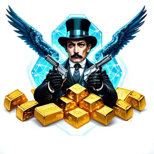 Monopoly Man Diamonds Gold Bars Guns Angels