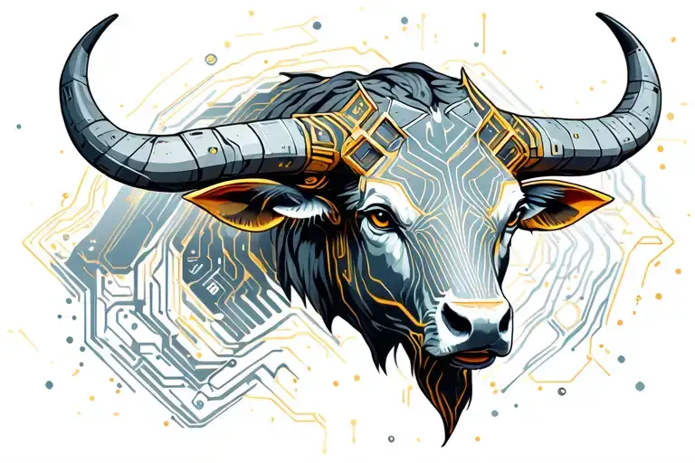Taurus Bull Head Emerging Sci Fi