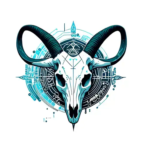 Goat Skull Surrounded