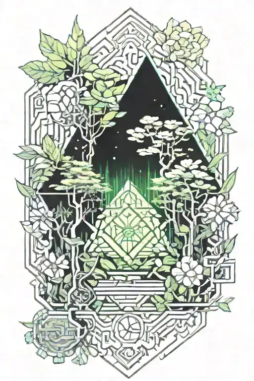 Forest With Flowers From Arm