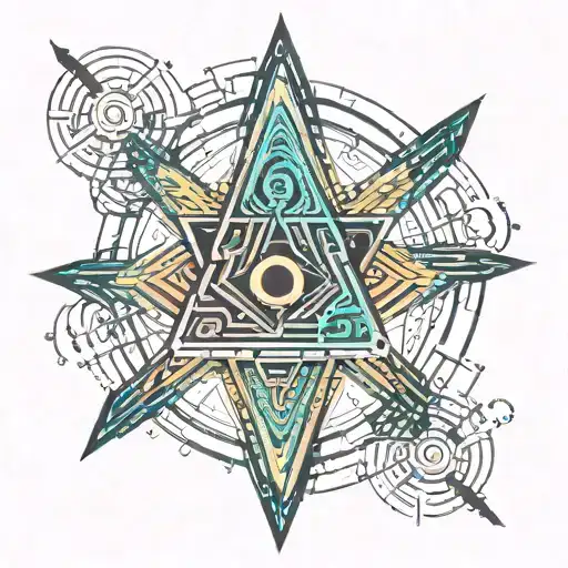 Crseven Pointed Start Straight Line