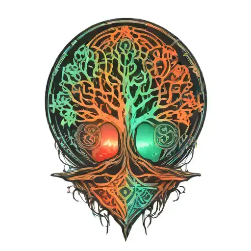 Tree Of Life Tattoo Design Inspired Tattoo Featuring