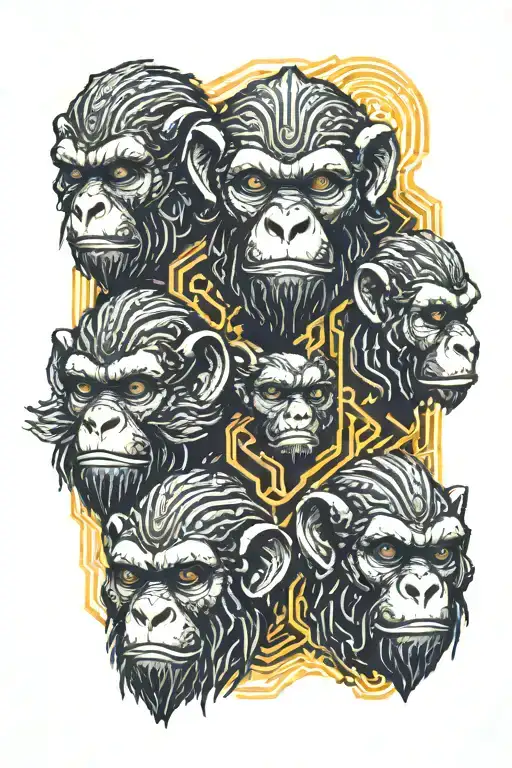 Cyberpunk Three Wise Monkeys