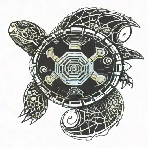 Cybersigilism Turtle Underwater