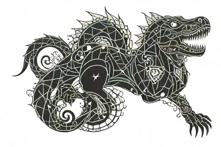 Mermaid Tail With T-rex Torso