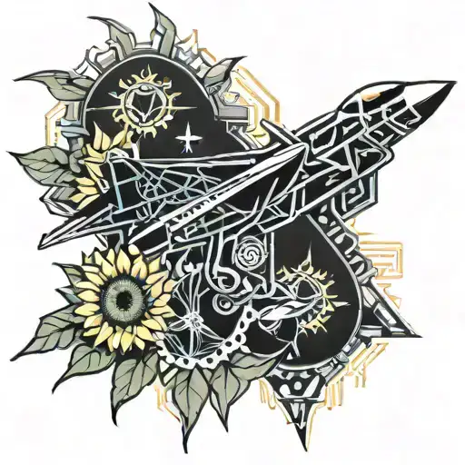 Fighter Jet Sunflower