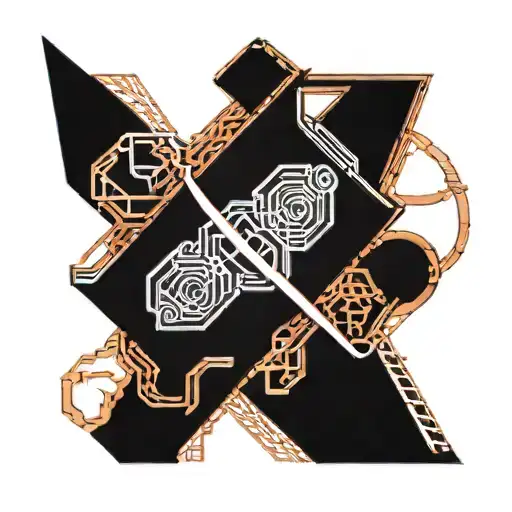 Armband Tattoo With Sagitarius Theme And Alexa Word