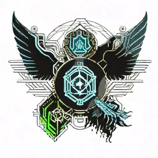 Cybersigilism Albanian Tattoo Design