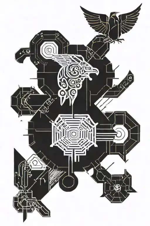 Cybersigilism Albanian Tattoo Design Inspired