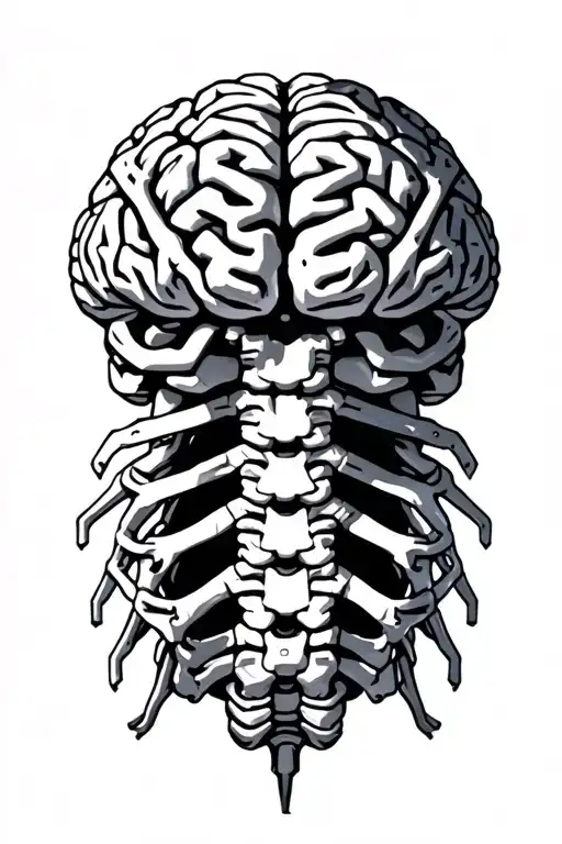 Brain Connected To Spine Nervous System