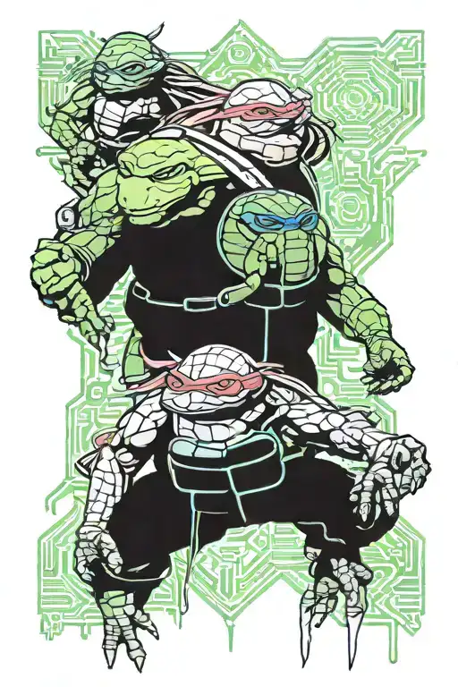 Teenage Mutant Ninja Turtles Scene Together