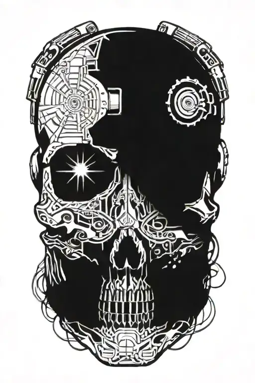 Skull With Headphone