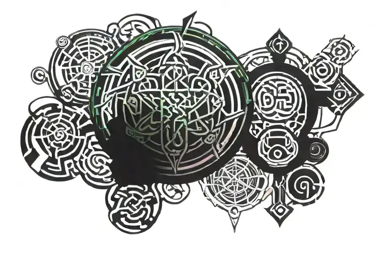 Celtic Sleeve Tattoo Featuring