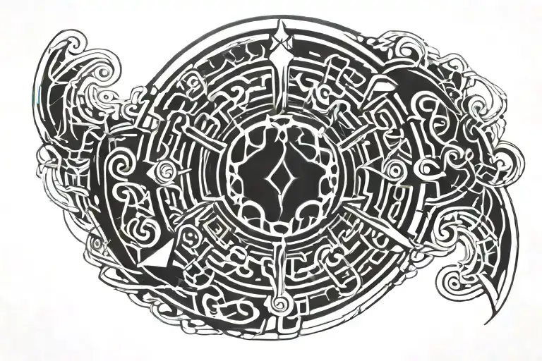 Celtic Sleeve Tattoo Featuring