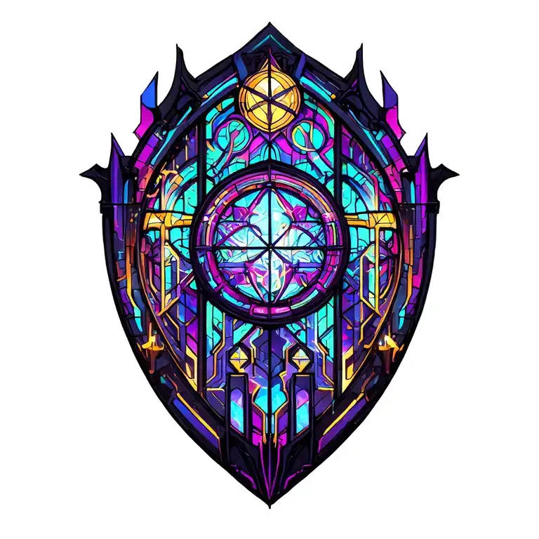 Stain Glass Cathedral Window