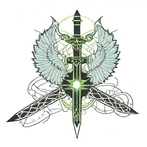 Sword With Bat Wings