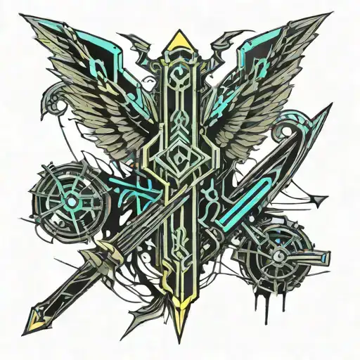 Sword With Bat Wings