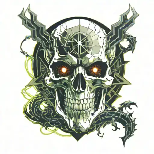 Skull And Dragon