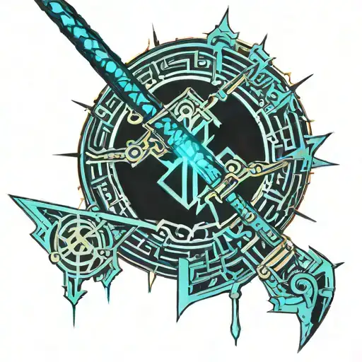 Katana And Blue Licorice