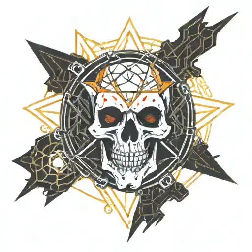 Pentagram Pshyco Skull Blood Chain Anime