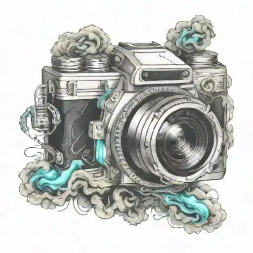 Camera Sitting In Smoke
