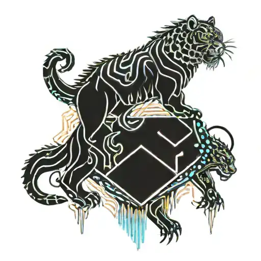 Tiger And Ankylosaurus