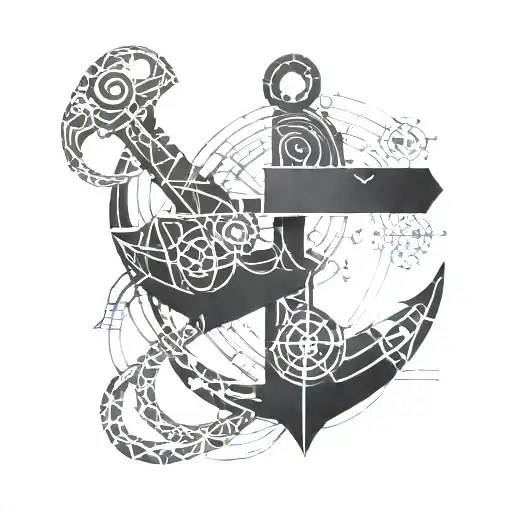 Anchor With A Whaling Theme