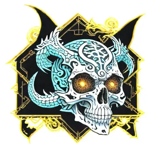 Skull And Dragon