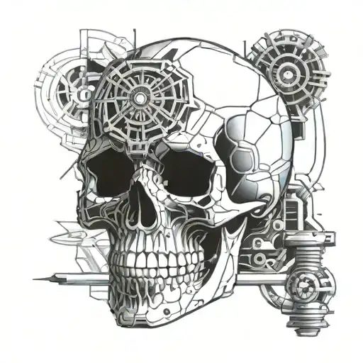 Skull With A Cigarette