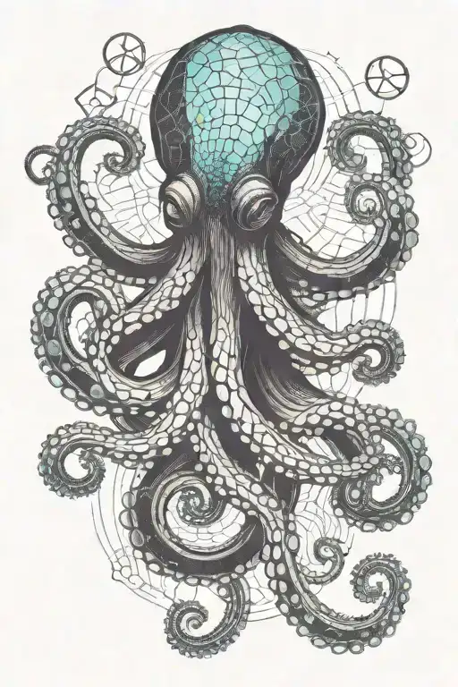 Octopus Holding Crystals
